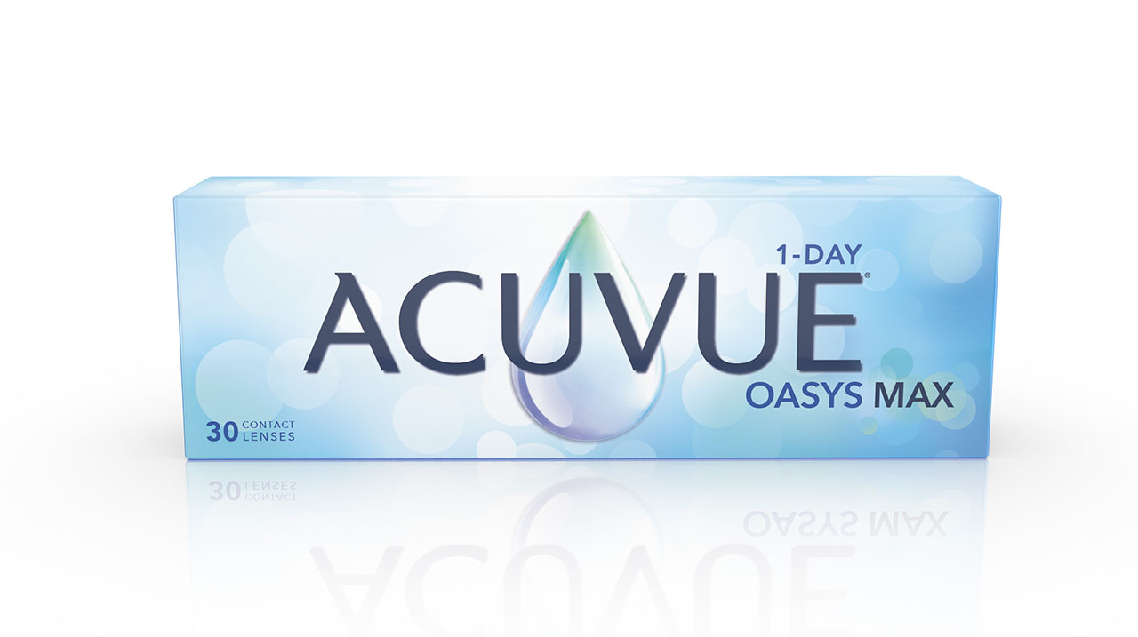 Verres de contact Acuvue oasys max 1 day - Doyle