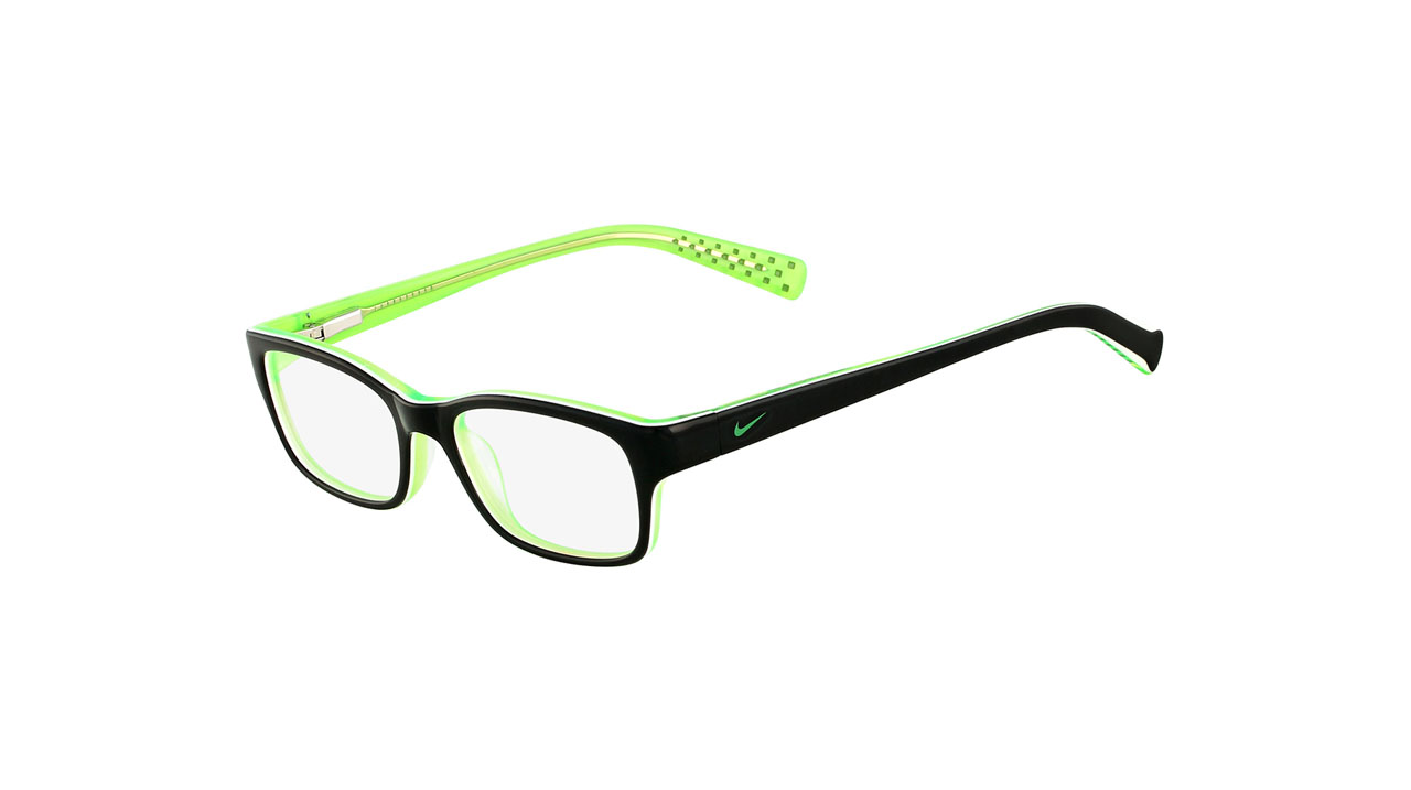 Paire de lunettes de vue Nike-junior 5513 couleur vert - Côté à angle - Doyle