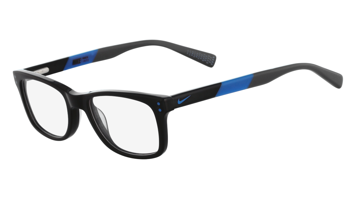 Paire de lunettes de vue Nike-junior 5538 couleur noir - Côté à angle - Doyle