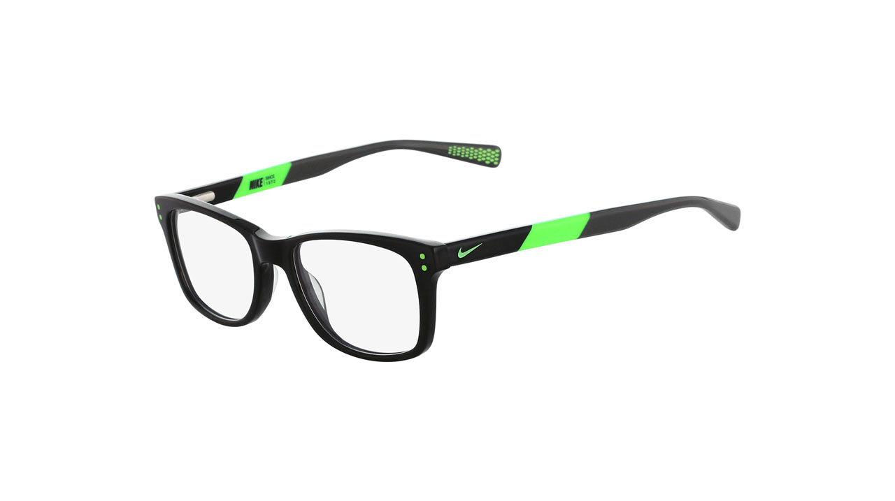 Paire de lunettes de vue Nike 5538 couleur vert - Côté à angle - Doyle