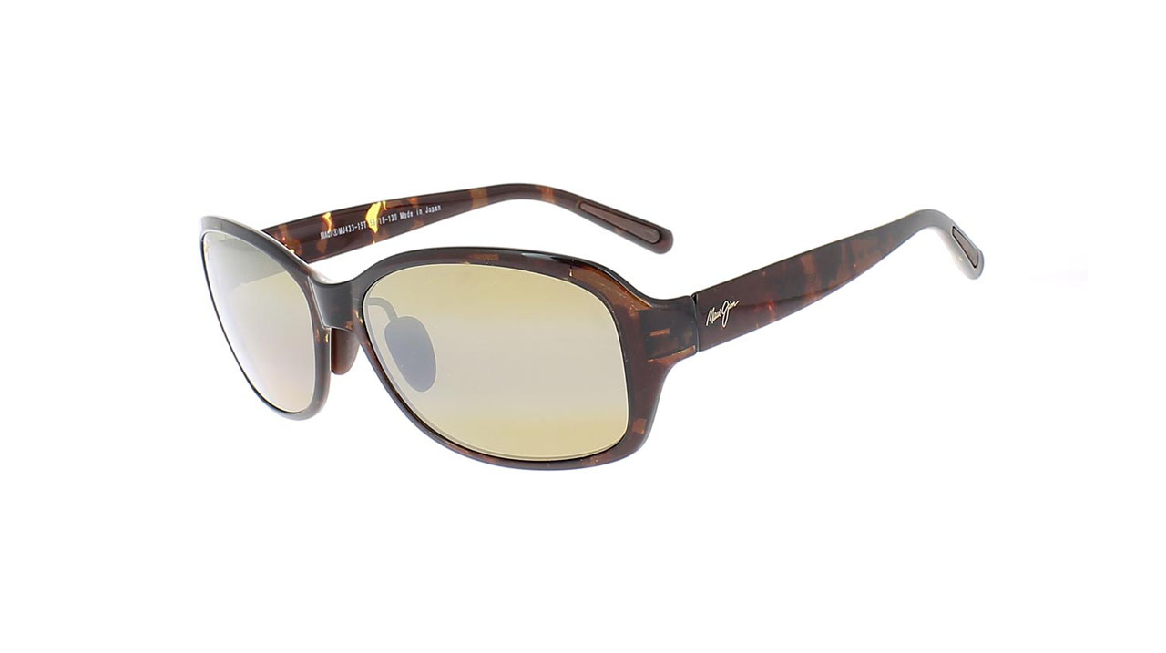 Paire de lunettes de soleil Maui-jim H433n couleur brun - Côté à angle - Doyle