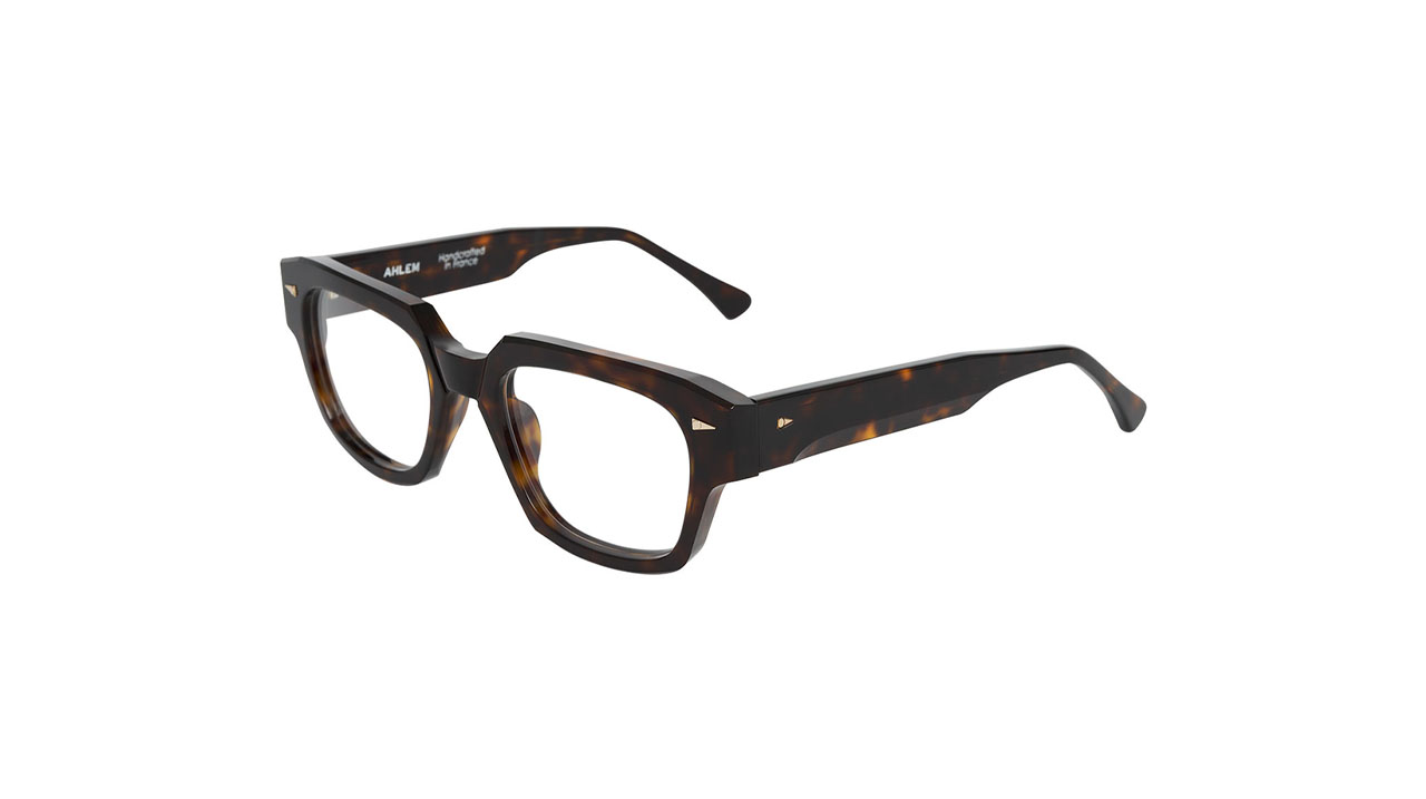 Paire de lunettes de vue Ahlem Rivoli couleur brun - Côté à angle - Doyle