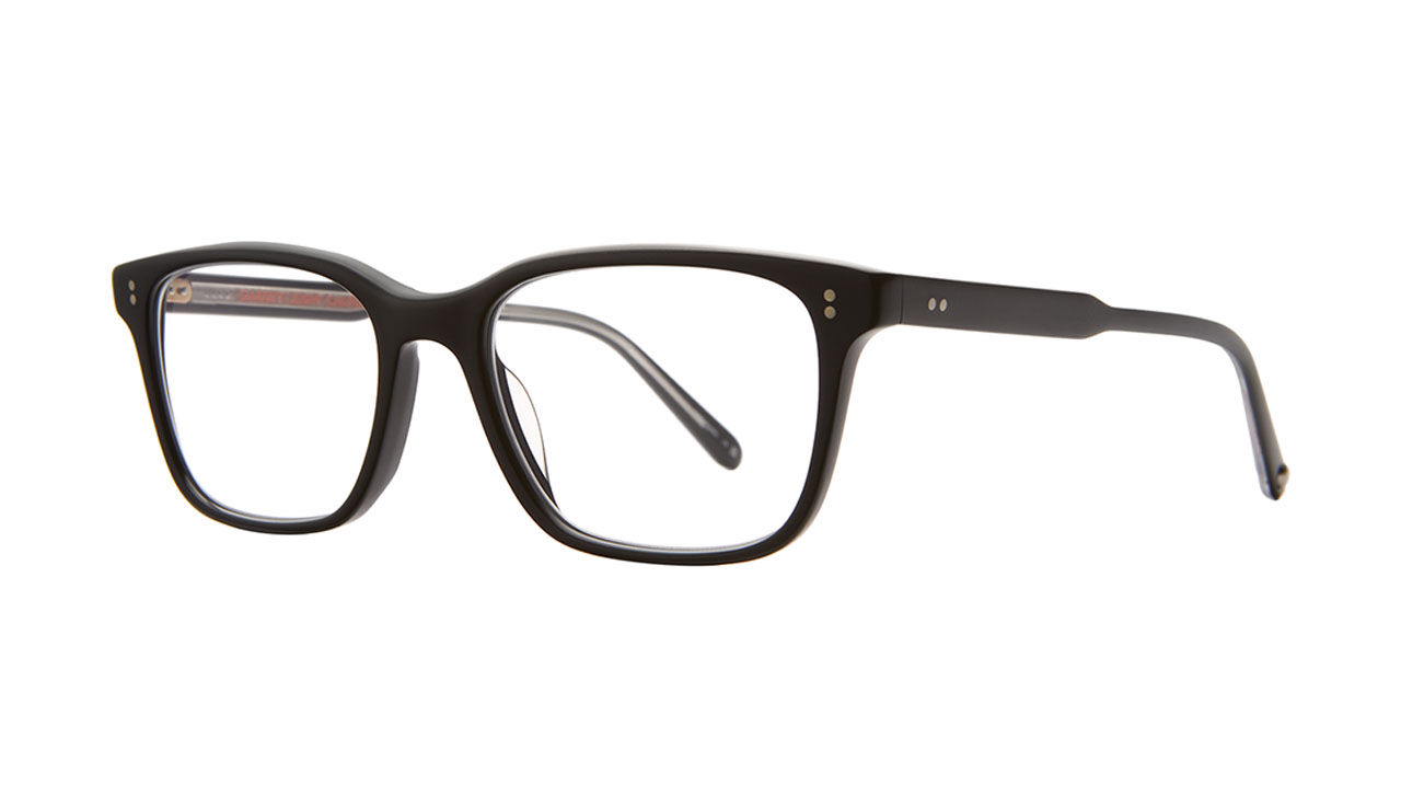 Paire de lunettes de vue Garrett-leight Jerry couleur noir - Côté à angle - Doyle