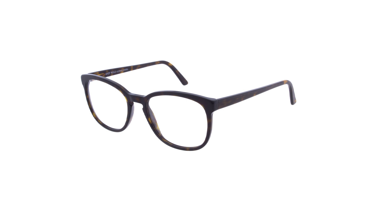 Paire de lunettes de vue Andy-wolf 4612 couleur brun - Côté à angle - Doyle