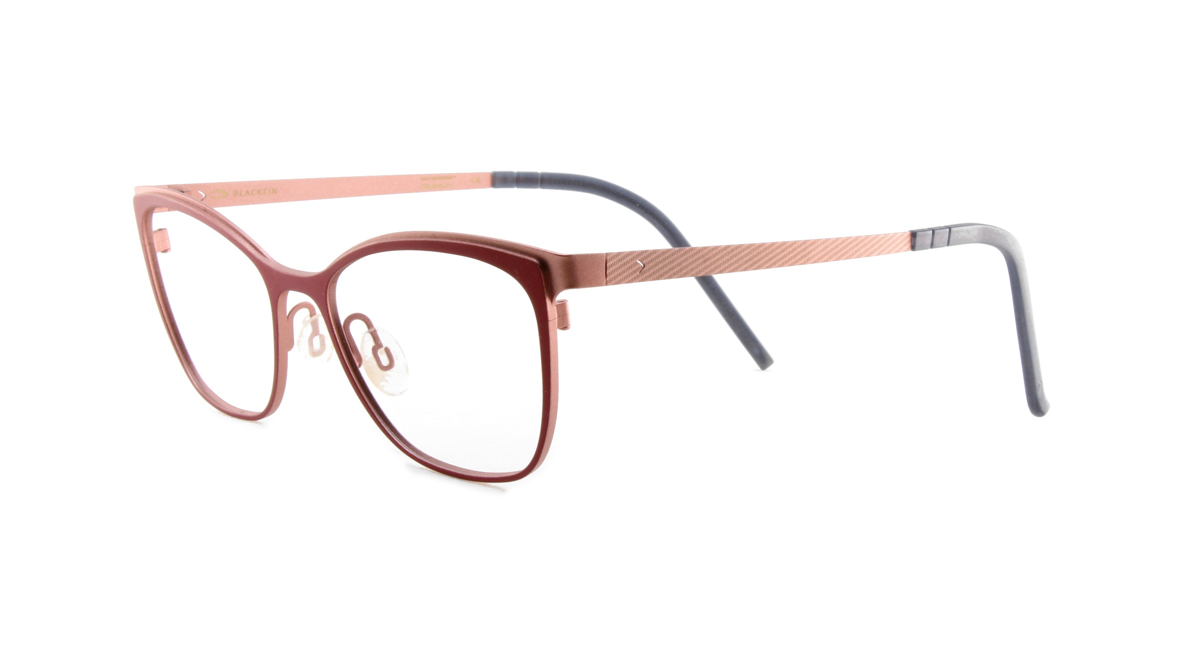 Paire de lunettes de vue Blackfin Bf759 ushuaia couleur rouge - Côté à angle - Doyle