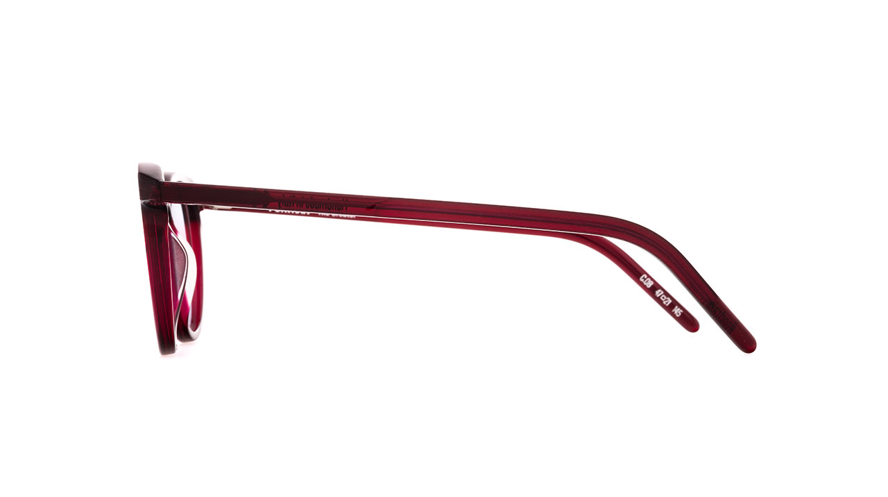 Paire de lunettes de vue Portrait The creator couleur rouge - Côté droit - Doyle