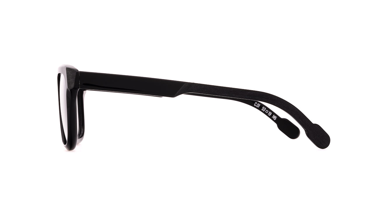 Paire de lunettes de vue Portrait The editor couleur noir - Côté droit - Doyle