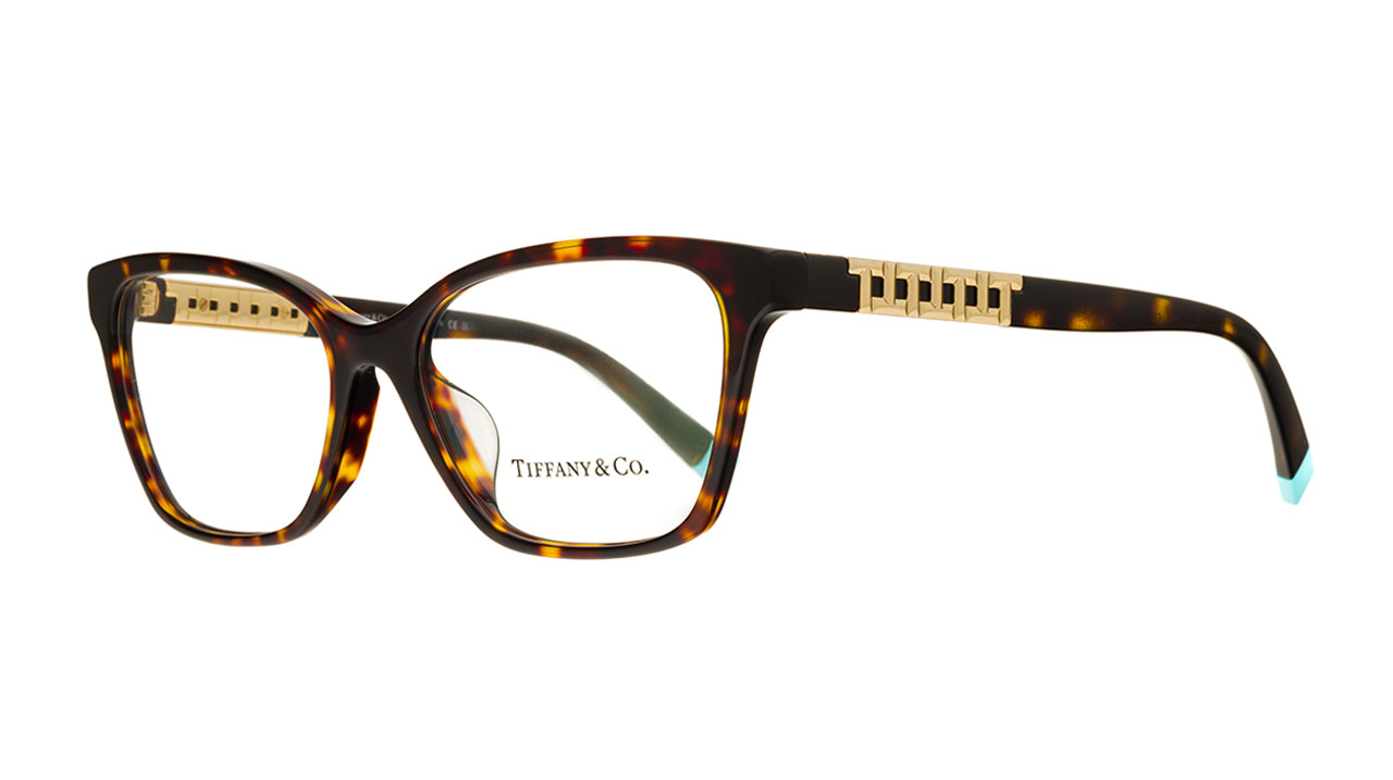 Paire de lunettes de vue Tiffany-co Tf2228f couleur brun - Côté à angle - Doyle