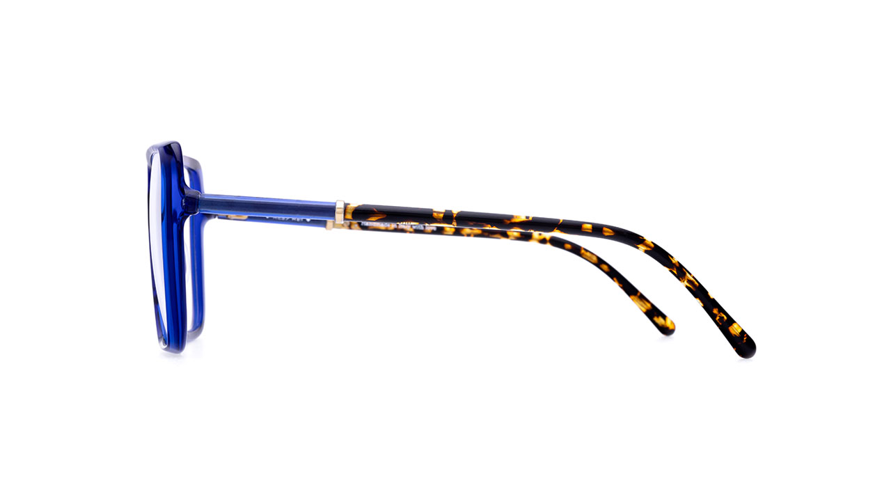 Paire de lunettes de vue Res-rei Match couleur bleu - Côté droit - Doyle