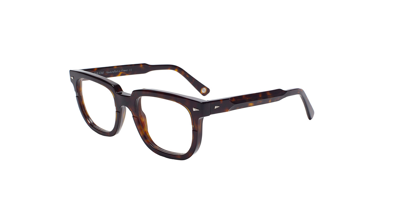 Paire de lunettes de vue Ahlem Jaures couleur brun - Côté à angle - Doyle