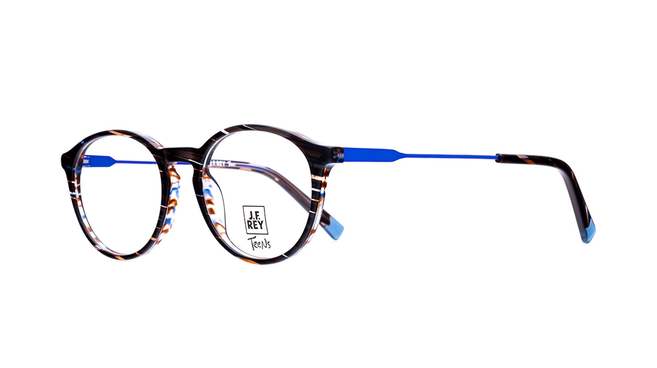 Paire de lunettes de vue Jf-rey Like couleur brun - Côté à angle - Doyle