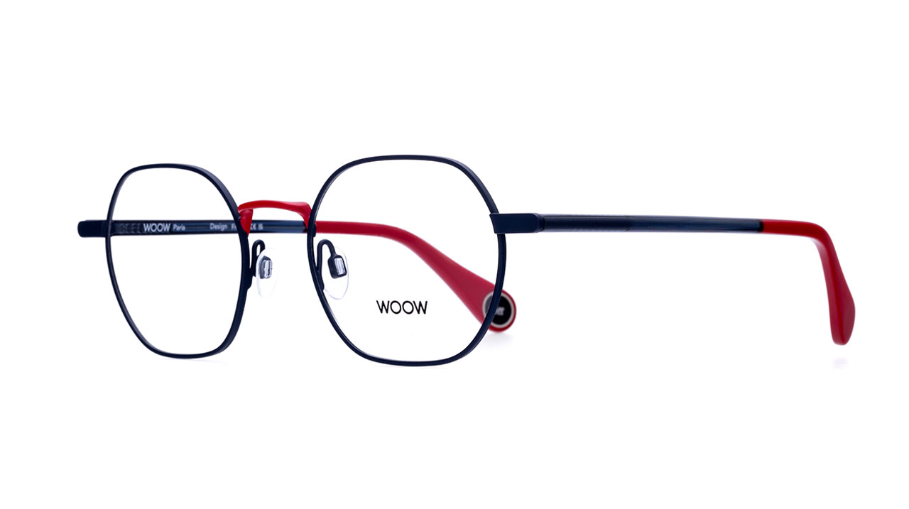 Paire de lunettes de vue Woow Take off 2 couleur marine - Côté à angle - Doyle