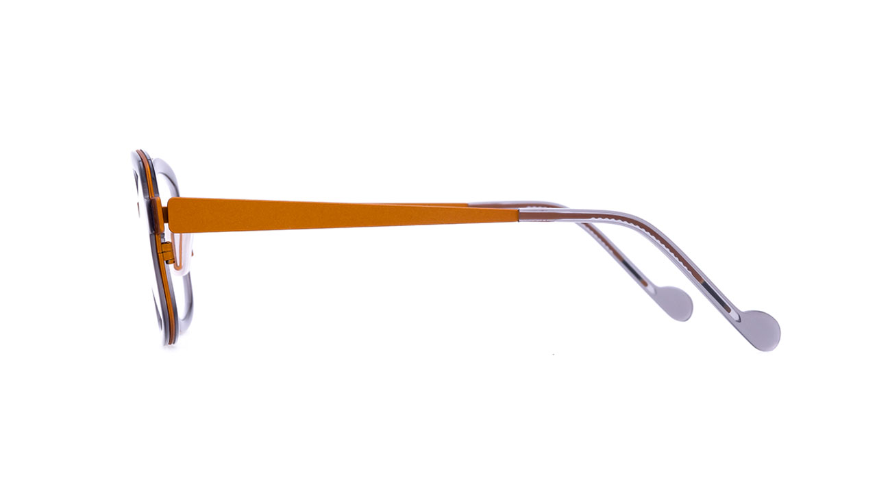 Paire de lunettes de vue Naoned Karreg couleur gris - Côté droit - Doyle