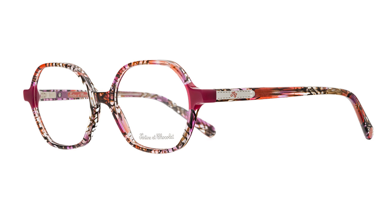 Paire de lunettes de vue Tartine-et-chocolat Tcaa388 couleur rouge - Côté à angle - Doyle