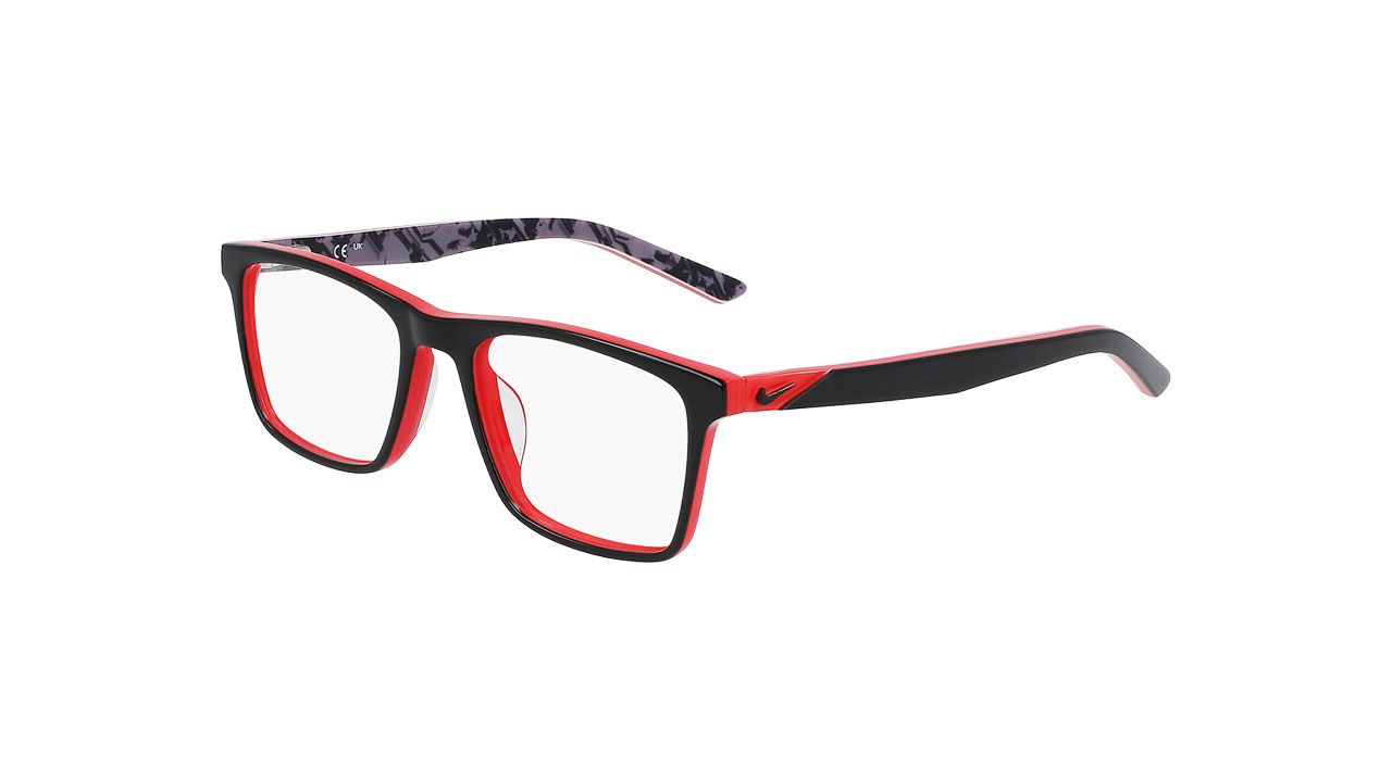 Paire de lunettes de vue Nike 5548 couleur rouge - Côté à angle - Doyle