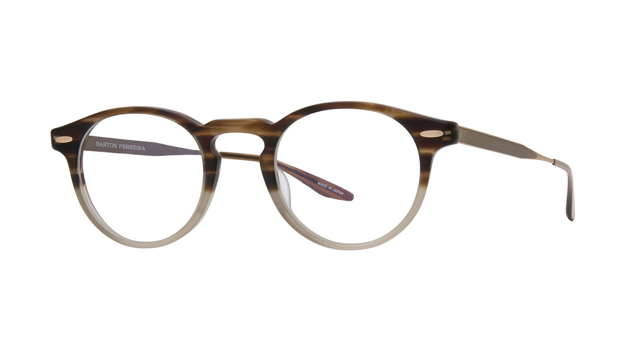 Paire de lunettes de vue Barton-perreira Donnely couleur brun - Côté à angle - Doyle