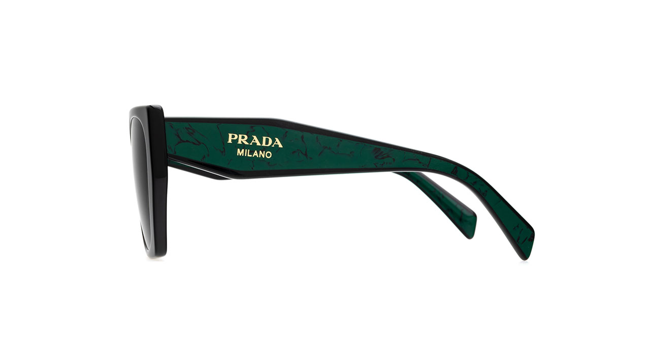 Paire de lunettes de soleil Prada Pr15w /s couleur noir - Côté droit - Doyle