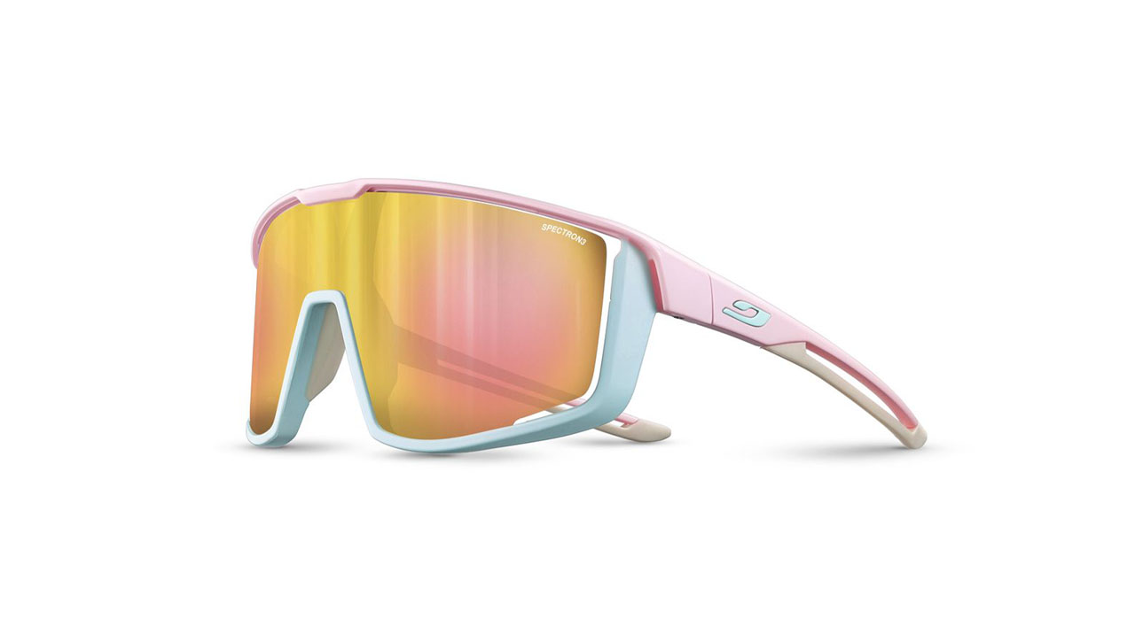 Paire de lunettes de soleil Julbo Js531 fury couleur turquoise - Côté à angle - Doyle