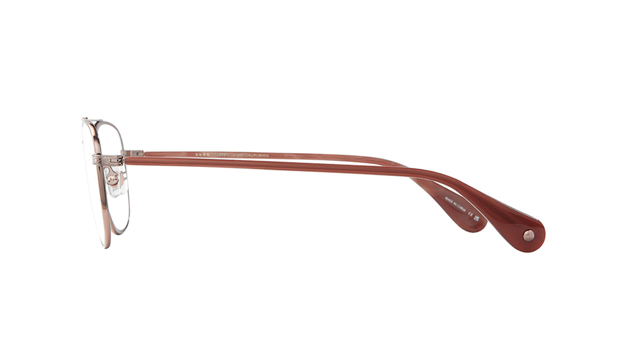 Paire de lunettes de vue Garrett-leight Club house ii couleur bronze - Côté droit - Doyle