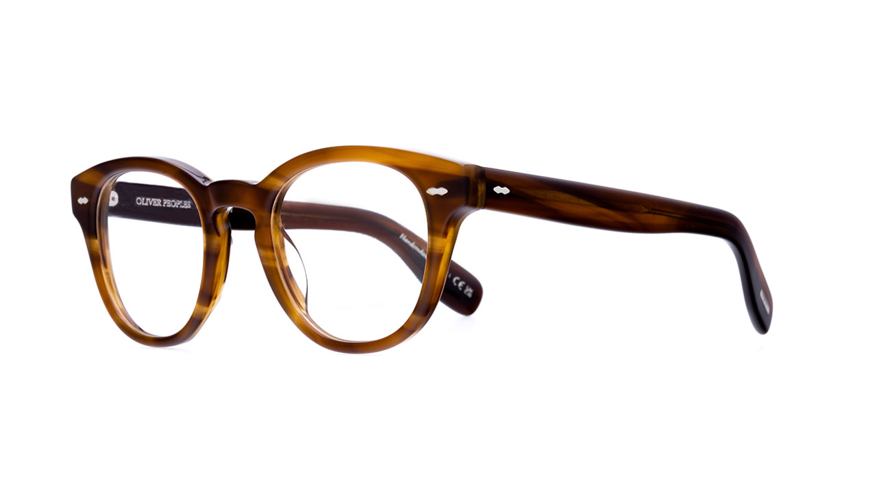 Paire de lunettes de vue Oliver-peoples Cary grant ov5413u couleur brun - Côté à angle - Doyle
