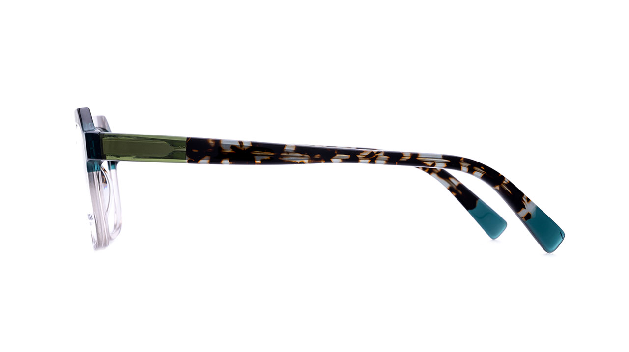 Paire de lunettes de vue Lamarca Mosaico 119 couleur vert - Côté droit - Doyle