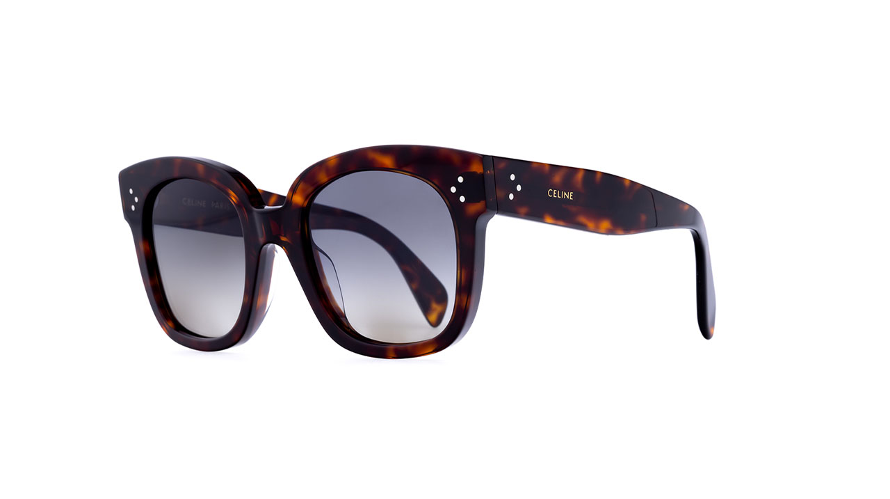 Paire de lunettes de soleil Celine-paris Cl4002un /s couleur havane - Côté à angle - Doyle