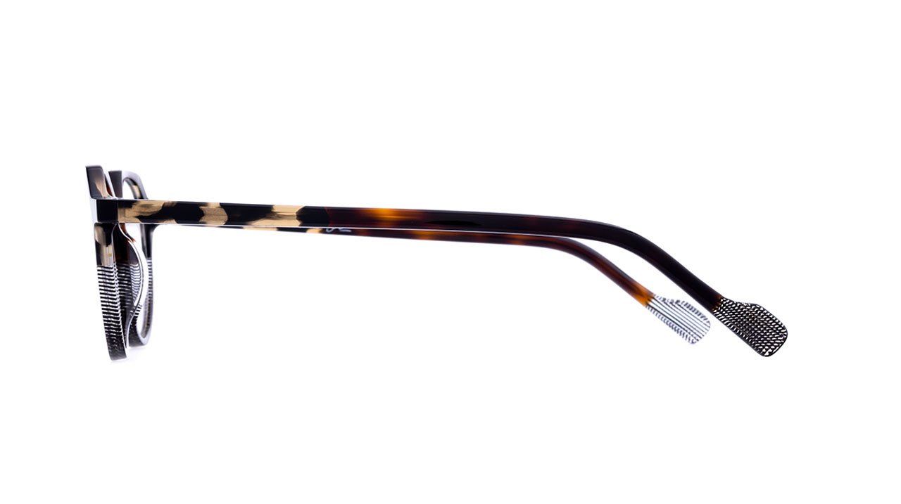 Paire de lunettes de vue Dutz Dz2228 couleur cristal - Côté droit - Doyle