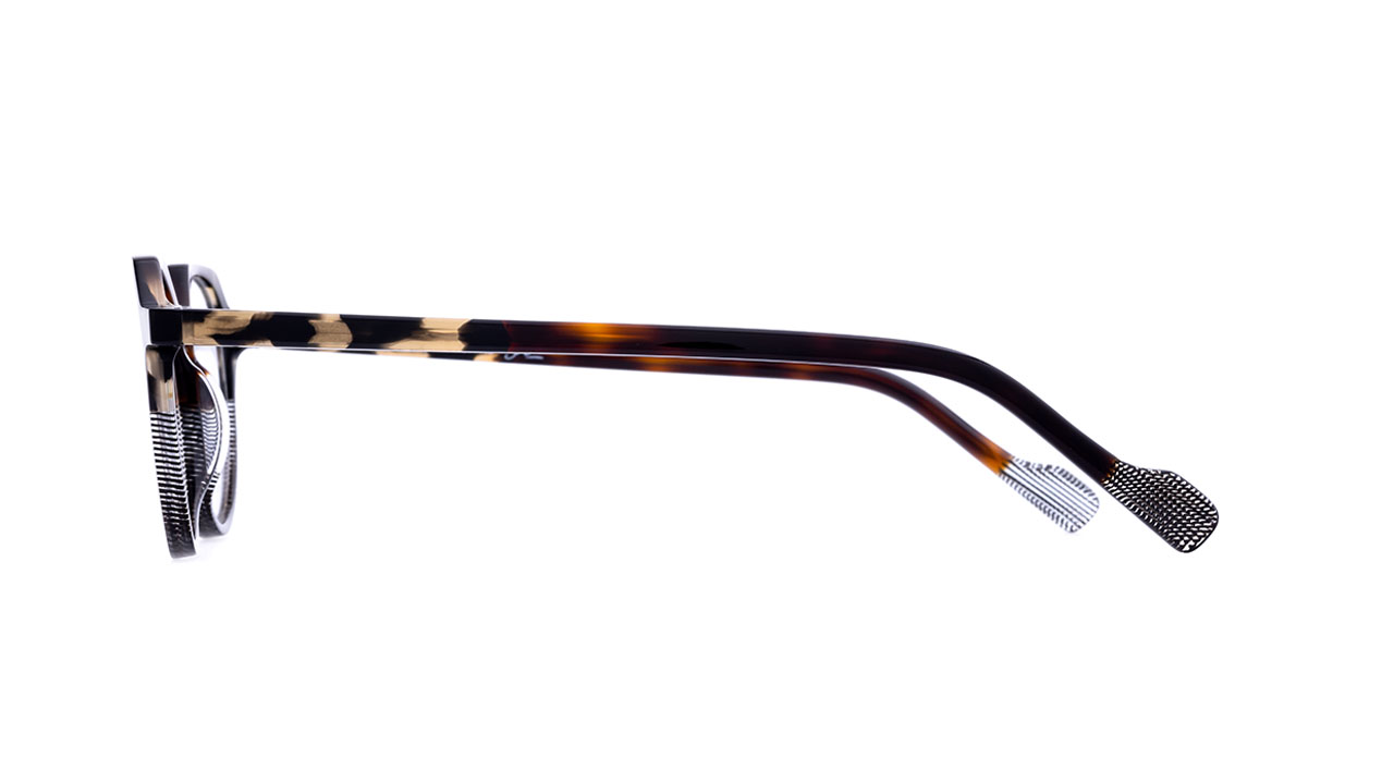 Paire de lunettes de vue Dutz Dz2228 couleur brun - Côté droit - Doyle