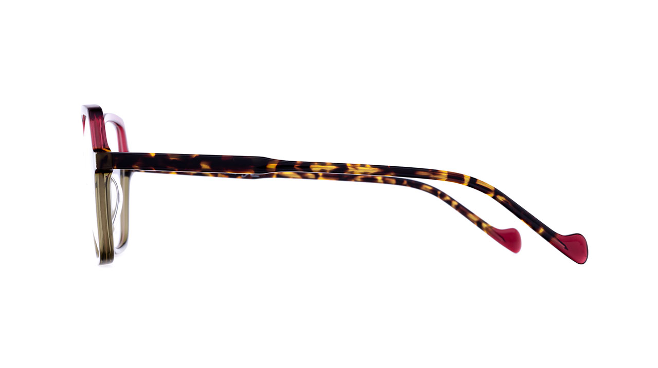Paire de lunettes de vue Dutz Dz2300 couleur rouge - Côté droit - Doyle