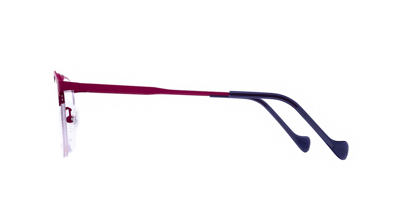Paire de lunettes de vue Dutz Dz836 couleur rouge - Côté droit - Doyle