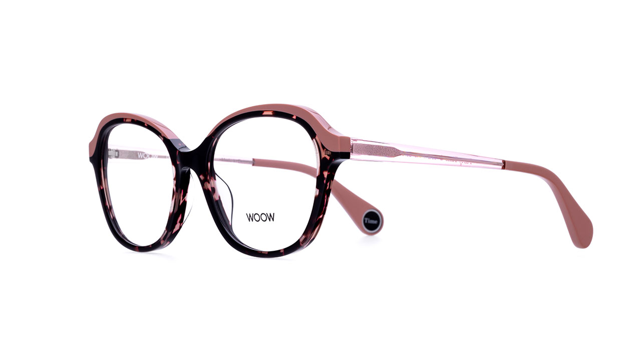 Paire de lunettes de vue Woow Party time 2 couleur rose - Côté à angle - Doyle