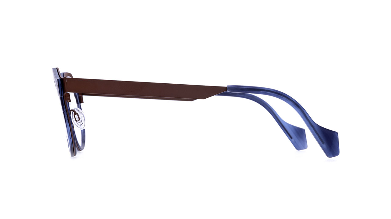 Paire de lunettes de vue Annevalentin Orson couleur marine - Côté droit - Doyle