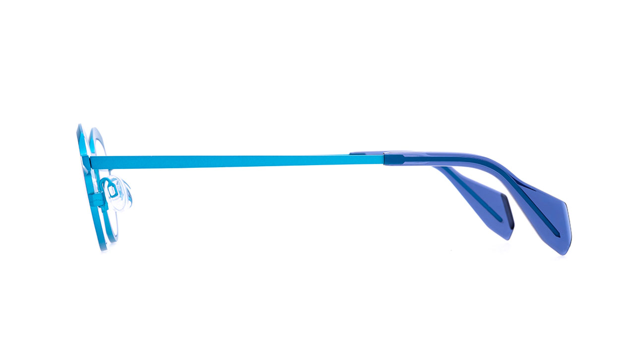 Paire de lunettes de vue Theo Asscher couleur bleu - Côté droit - Doyle