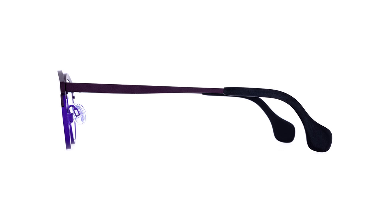 Paire de lunettes de vue Theo-eyewear Mille +57 couleur mauve - Côté droit - Doyle
