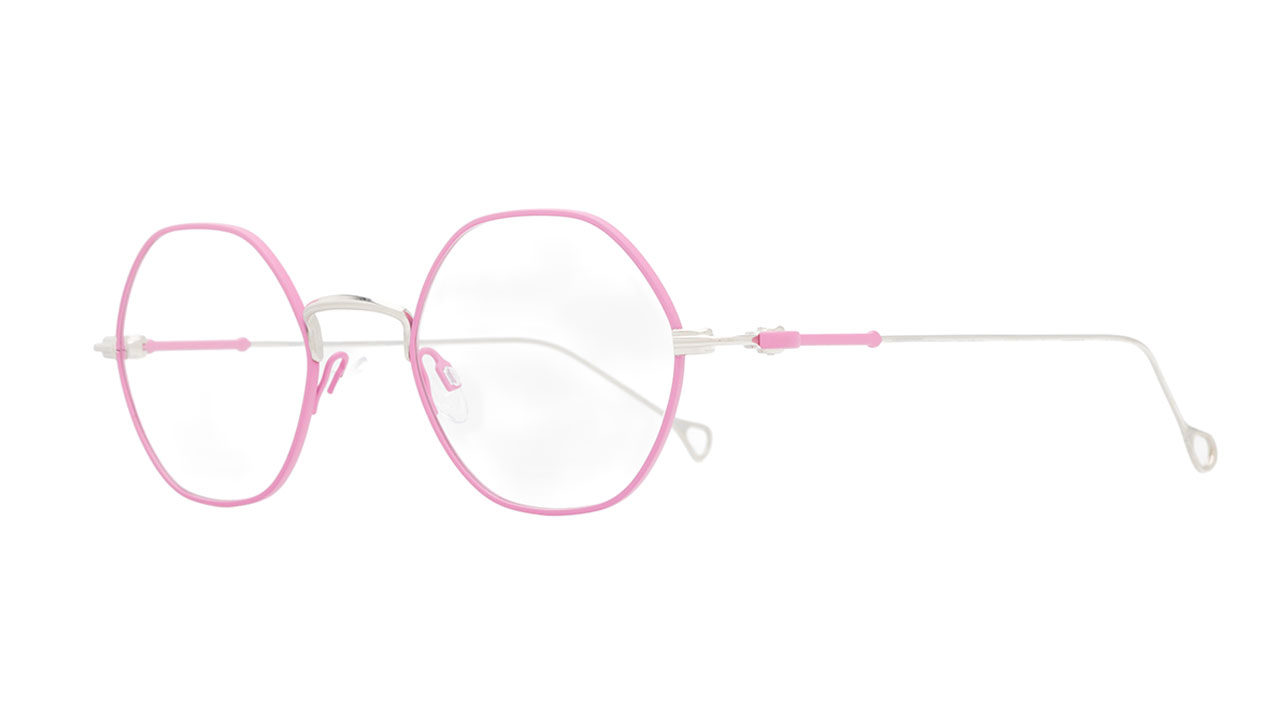 Paire de lunettes de vue Annevalentin Bishop couleur rose - Côté à angle - Doyle