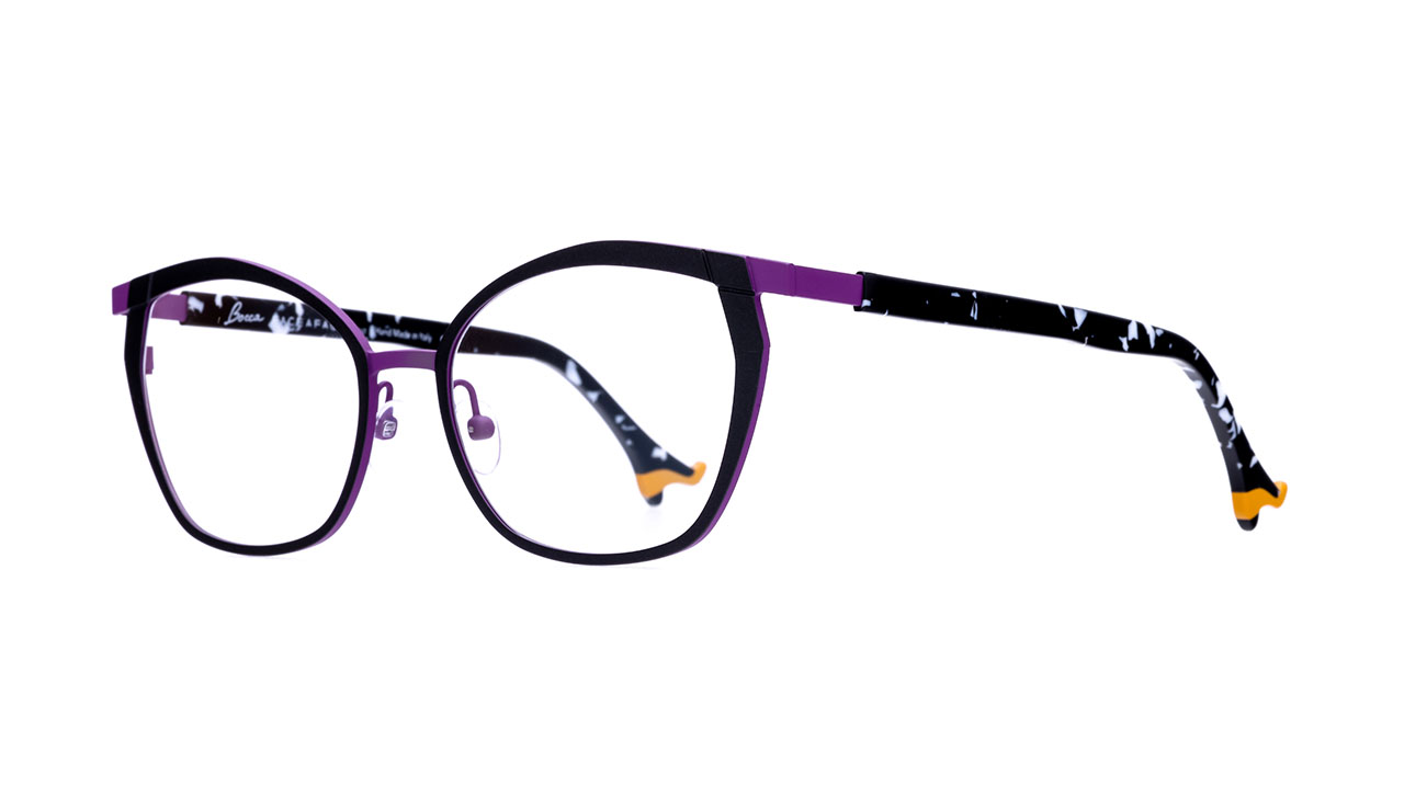 Paire de lunettes de vue Face-a-face Bocca cocto 3 couleur noir - Côté à angle - Doyle