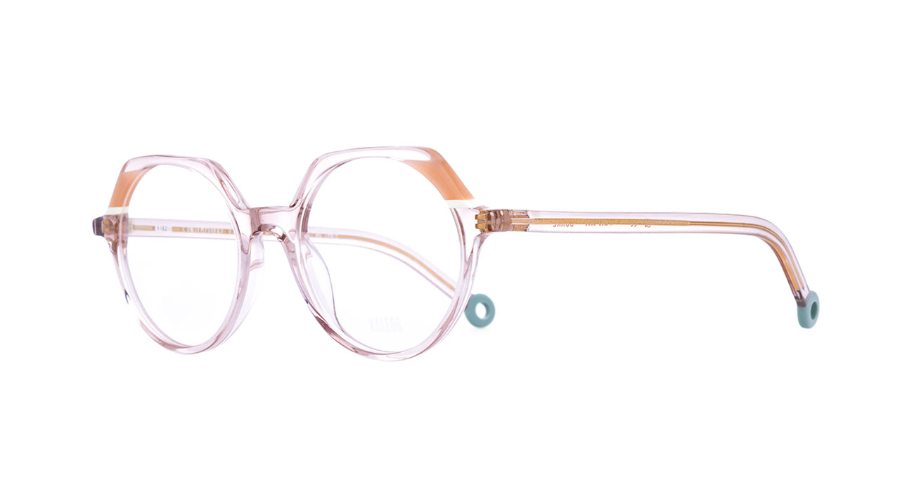 Paire de lunettes de vue Kaleos-junior Burke couleur rose - Côté à angle - Doyle