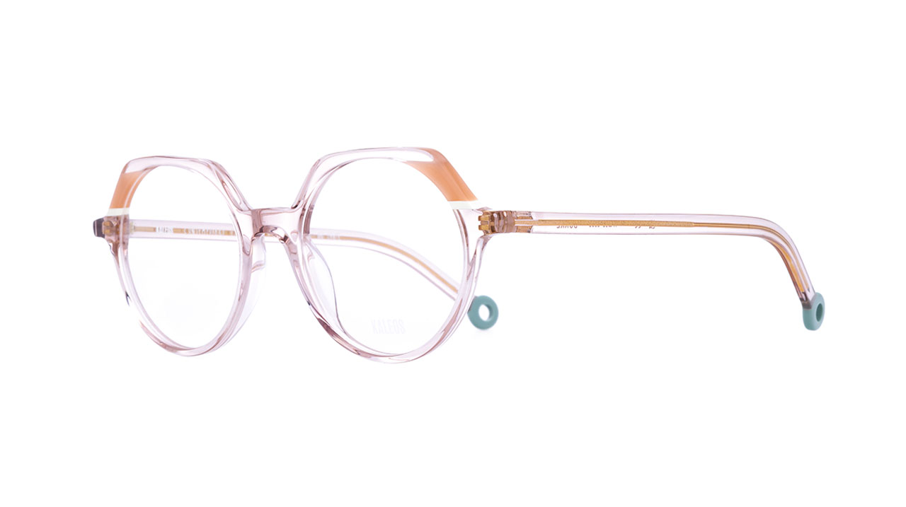 Paire de lunettes de vue Kaleos-junior Burke couleur rose - Côté à angle - Doyle