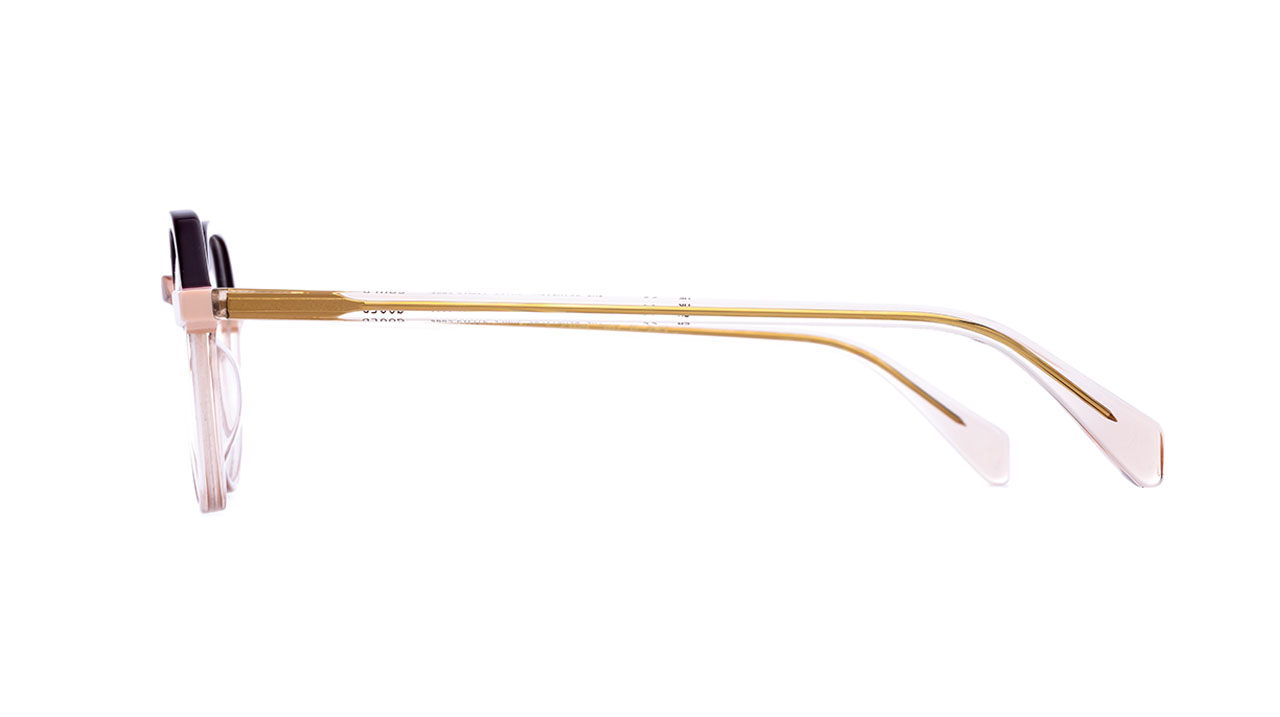 Paire de lunettes de vue Kaleos Gould couleur rose - Côté droit - Doyle