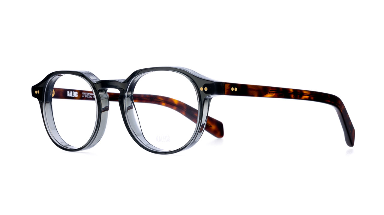 Paire de lunettes de vue Kaleos Burkhart couleur marine - Côté à angle - Doyle