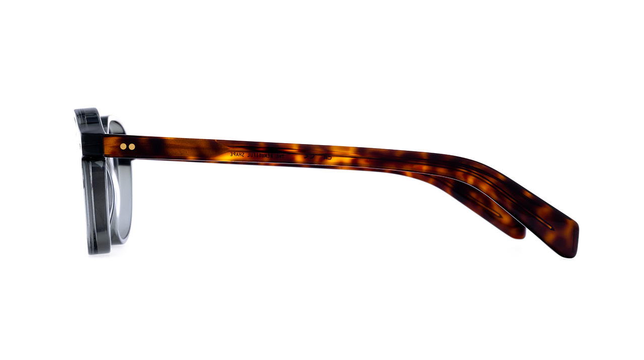 Paire de lunettes de vue Kaleos Burkhart couleur marine - Côté droit - Doyle