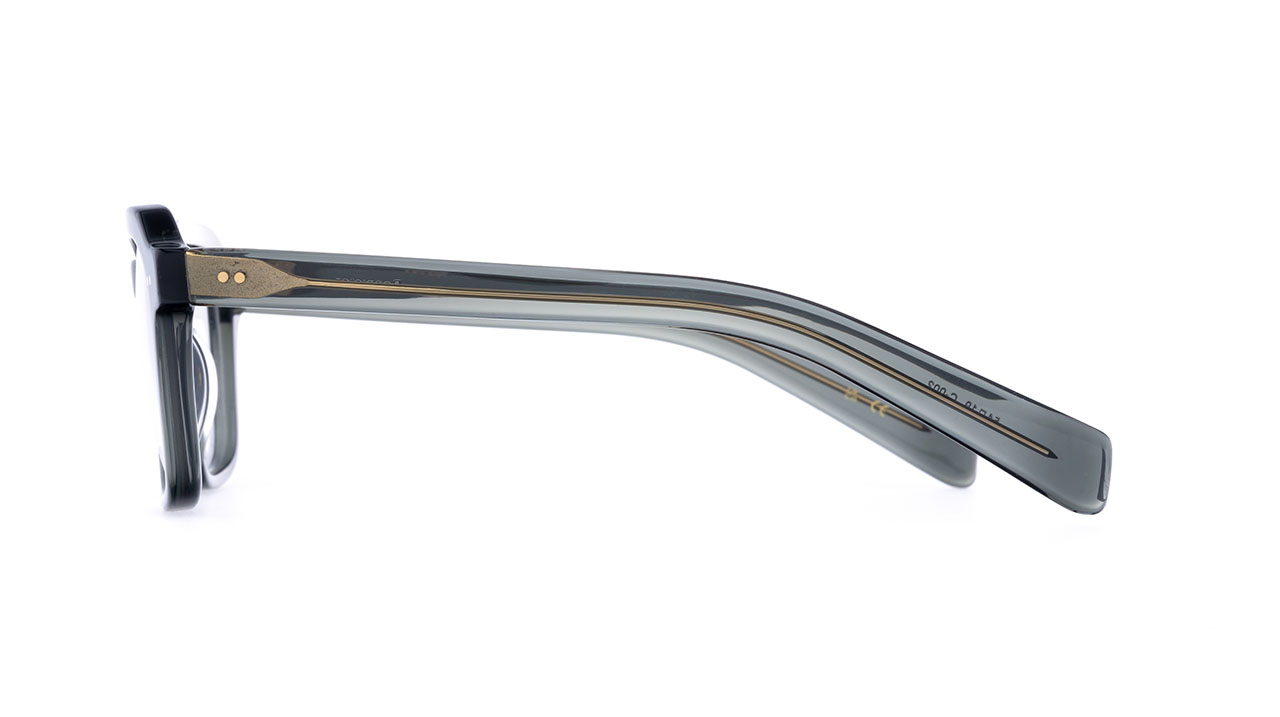 Paire de lunettes de vue Kaleos Bannister couleur gris - Côté droit - Doyle
