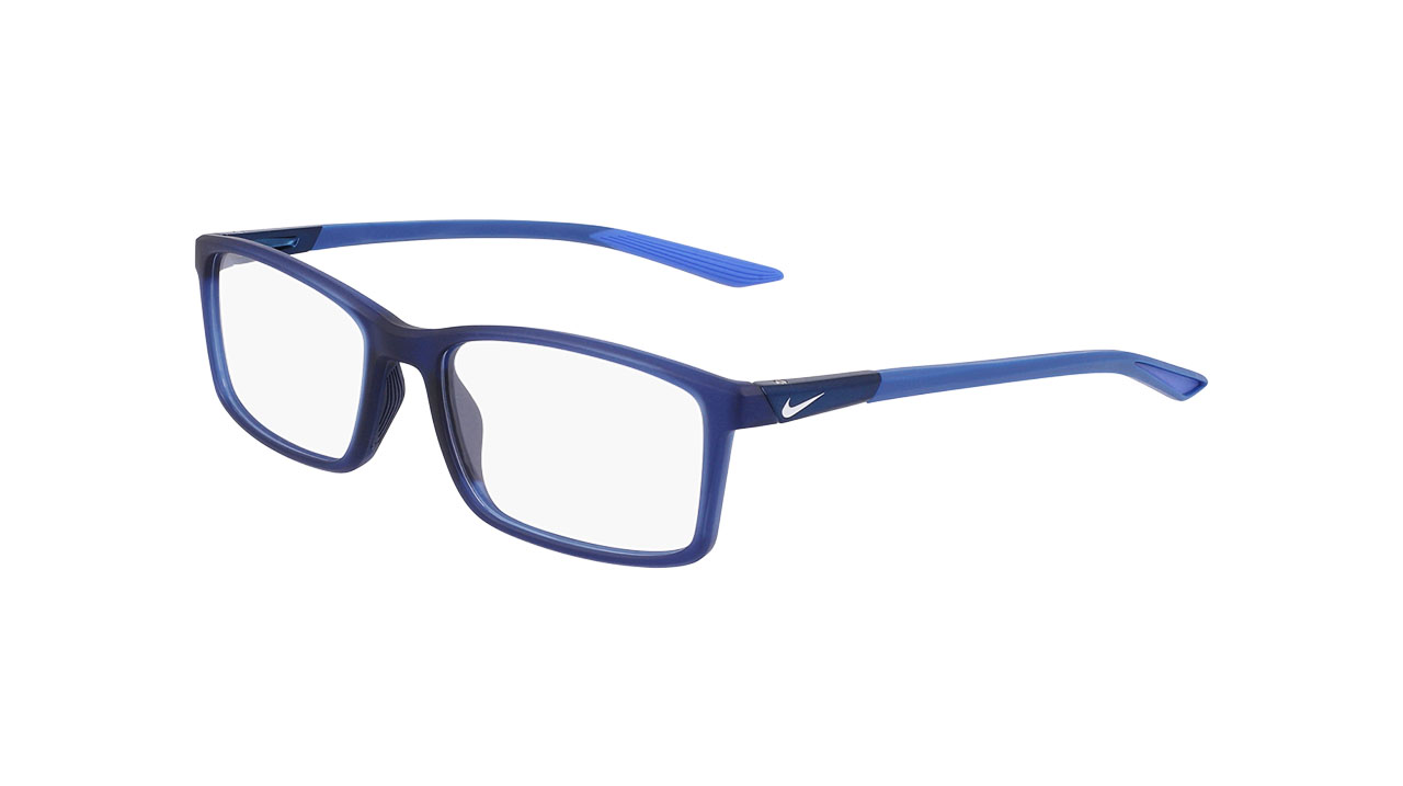 Paire de lunettes de vue Nike 7287 couleur bleu - Côté à angle - Doyle