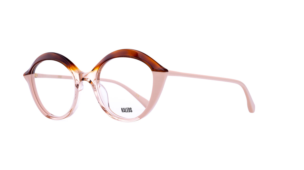 Paire de lunettes de vue Kaleos Spencer couleur rose - Côté à angle - Doyle