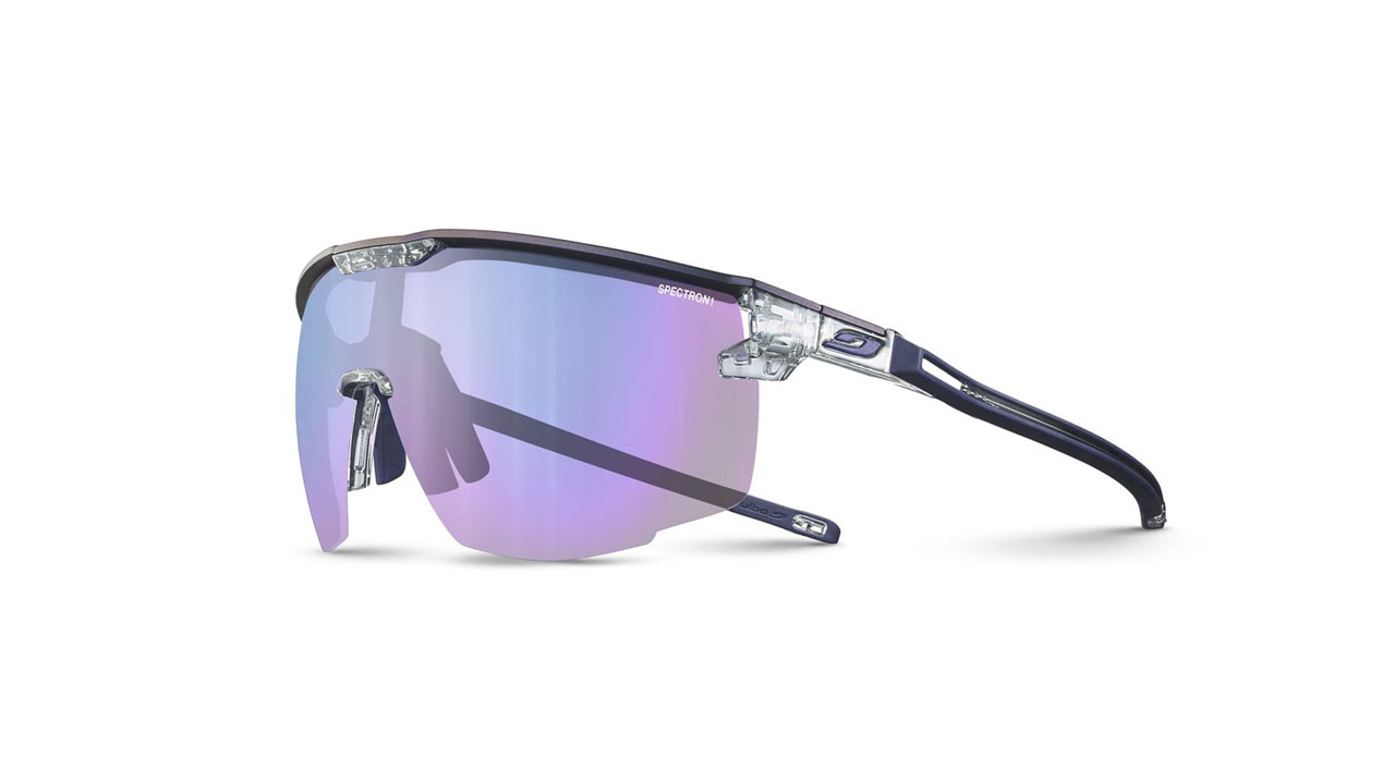 Paire de lunettes de soleil Julbo Js546 ultimate couleur mauve - Côté à angle - Doyle