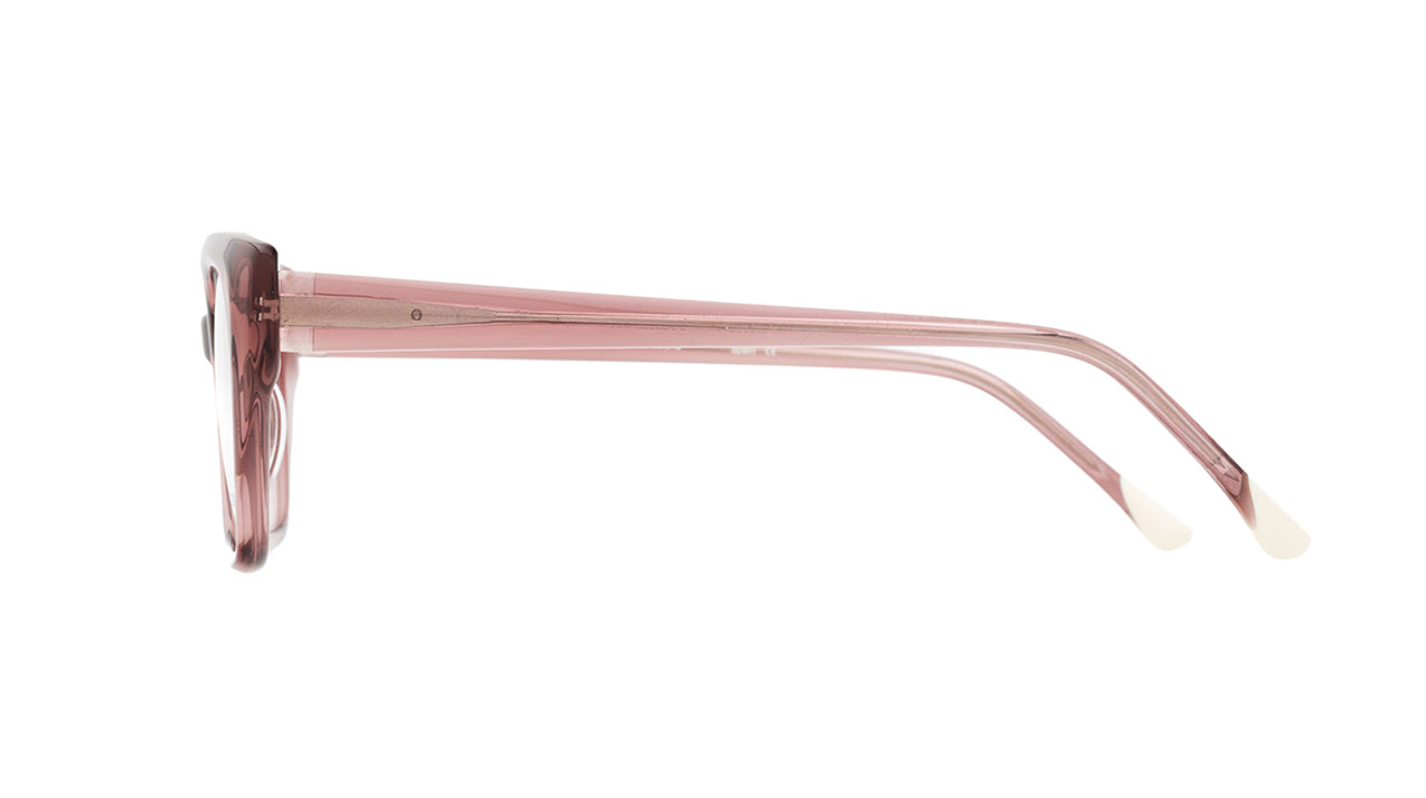 Paire de lunettes de vue Woodys-petite Bozzelli couleur rose - Côté droit - Doyle