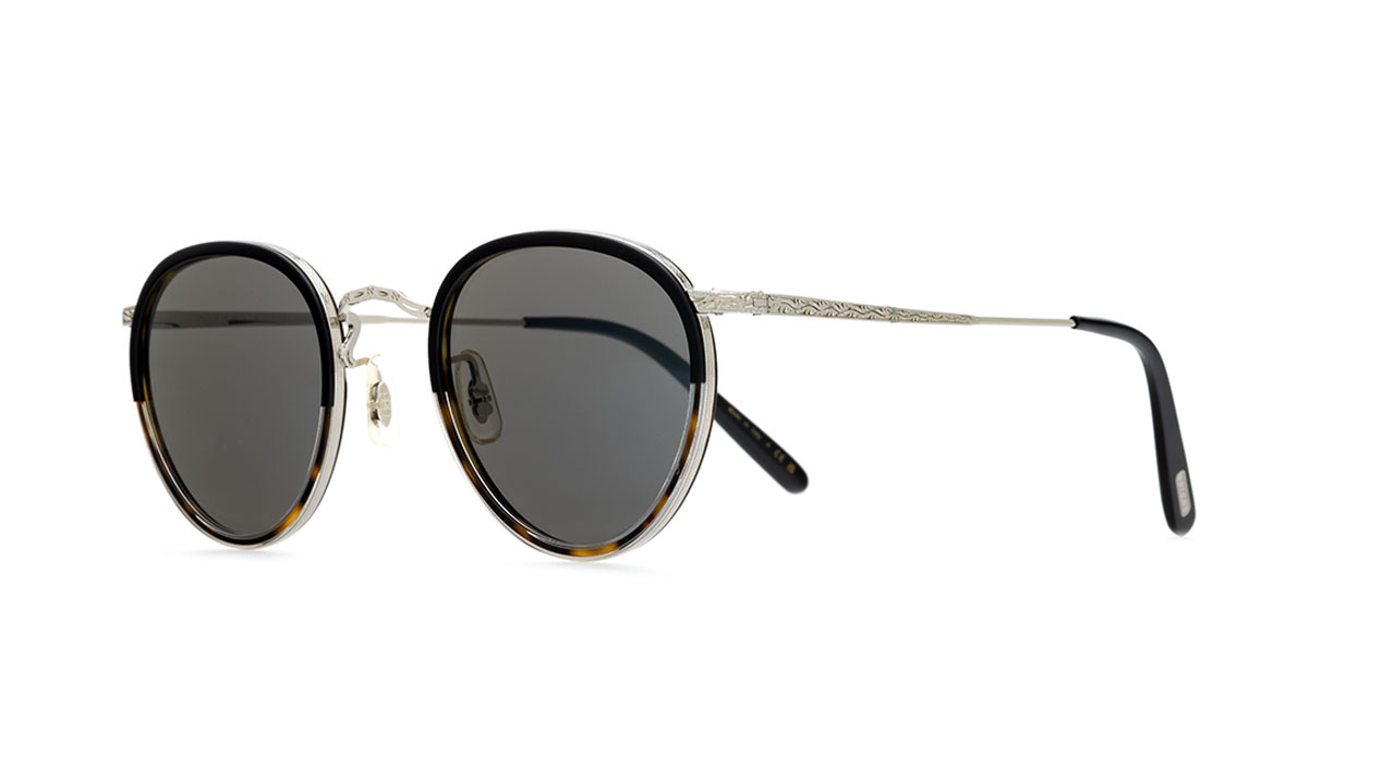 Paire de lunettes de soleil Oliver-peoples Mp-2 ov1104s couleur noir - Côté à angle - Doyle