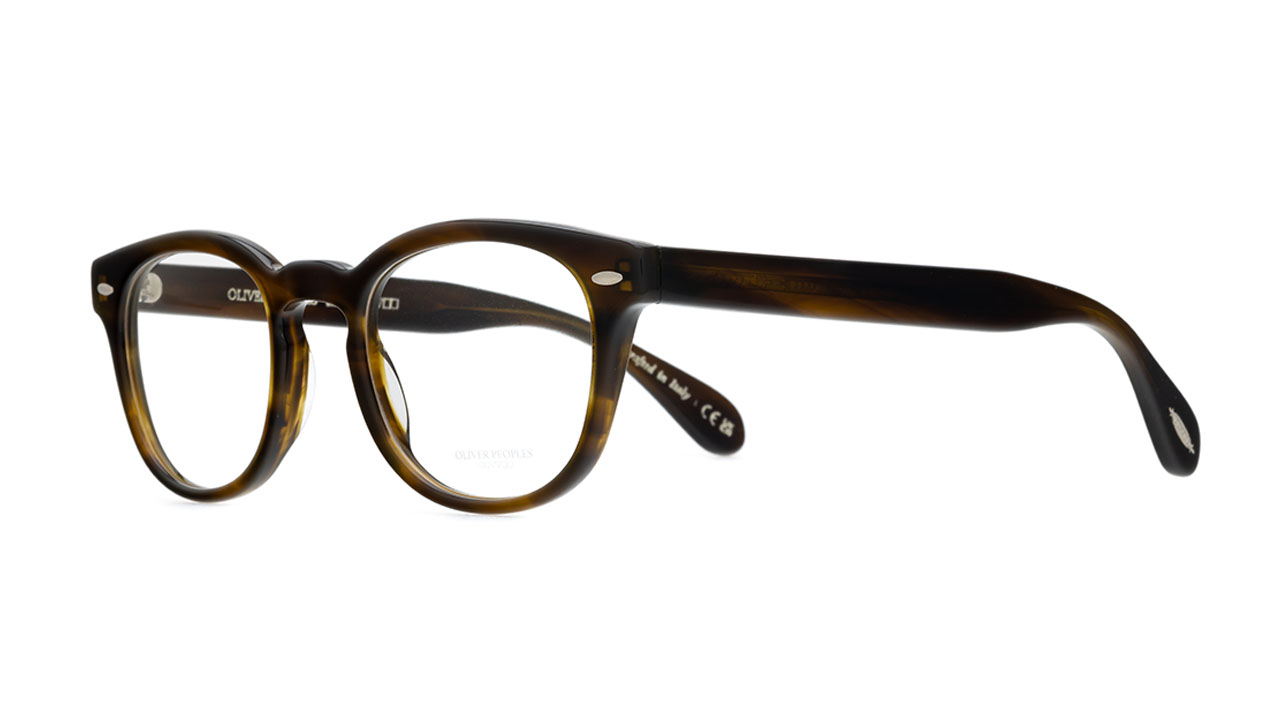 Paire de lunettes de vue Oliver-peoples Sheldrake ov5036 couleur brun - Côté à angle - Doyle