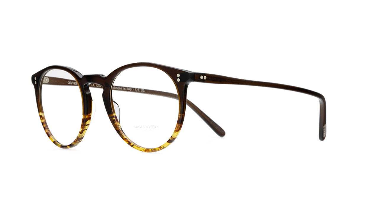 Paire de lunettes de vue Oliver-peoples O'malley ov5183 couleur brun - Côté à angle - Doyle