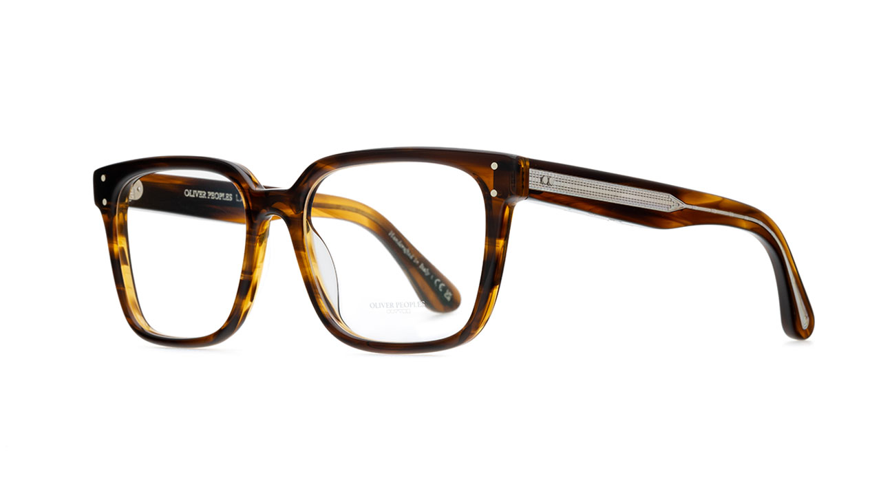 Paire de lunettes de vue Oliver-peoples Parcell ov5502u couleur brun - Côté à angle - Doyle